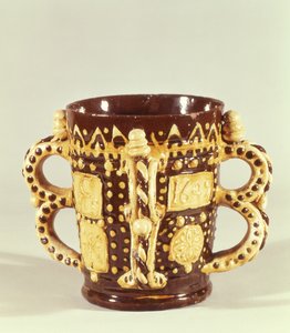 Two handled tyg, possibly by Henry Ilfield, Wrotham, Kent, 1649